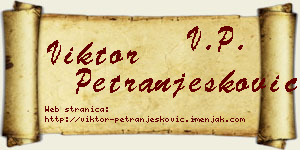 Viktor Petranjesković vizit kartica